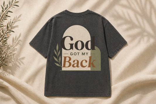 God Got My Back – Comfort Colors T-Shirt (Unisex Faith Shirt)