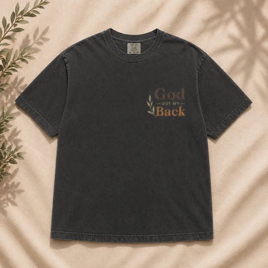 God Got My Back – Comfort Colors T-Shirt (Unisex Faith Shirt)