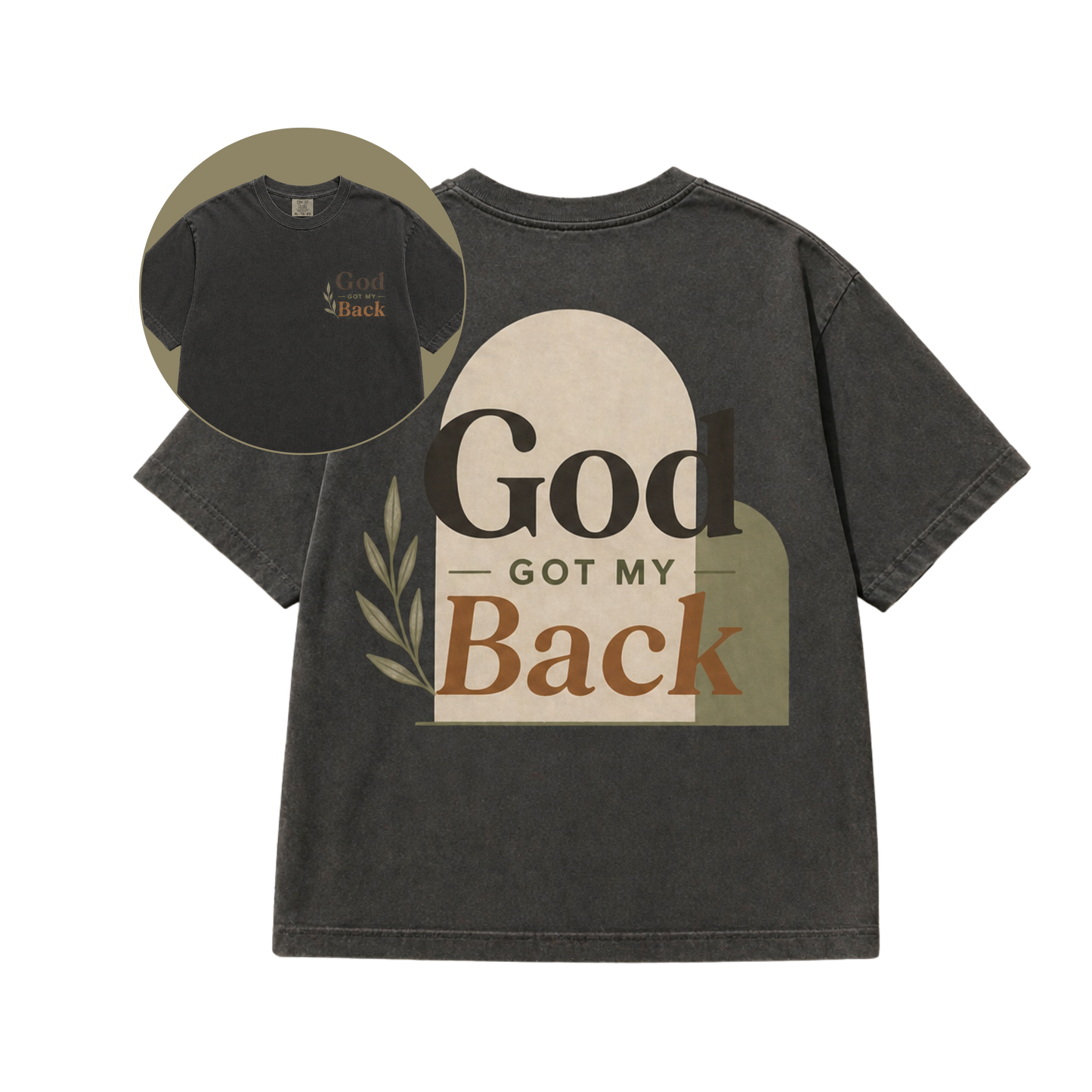 God Got My Back – Comfort Colors T-Shirt (Unisex Faith Shirt)
