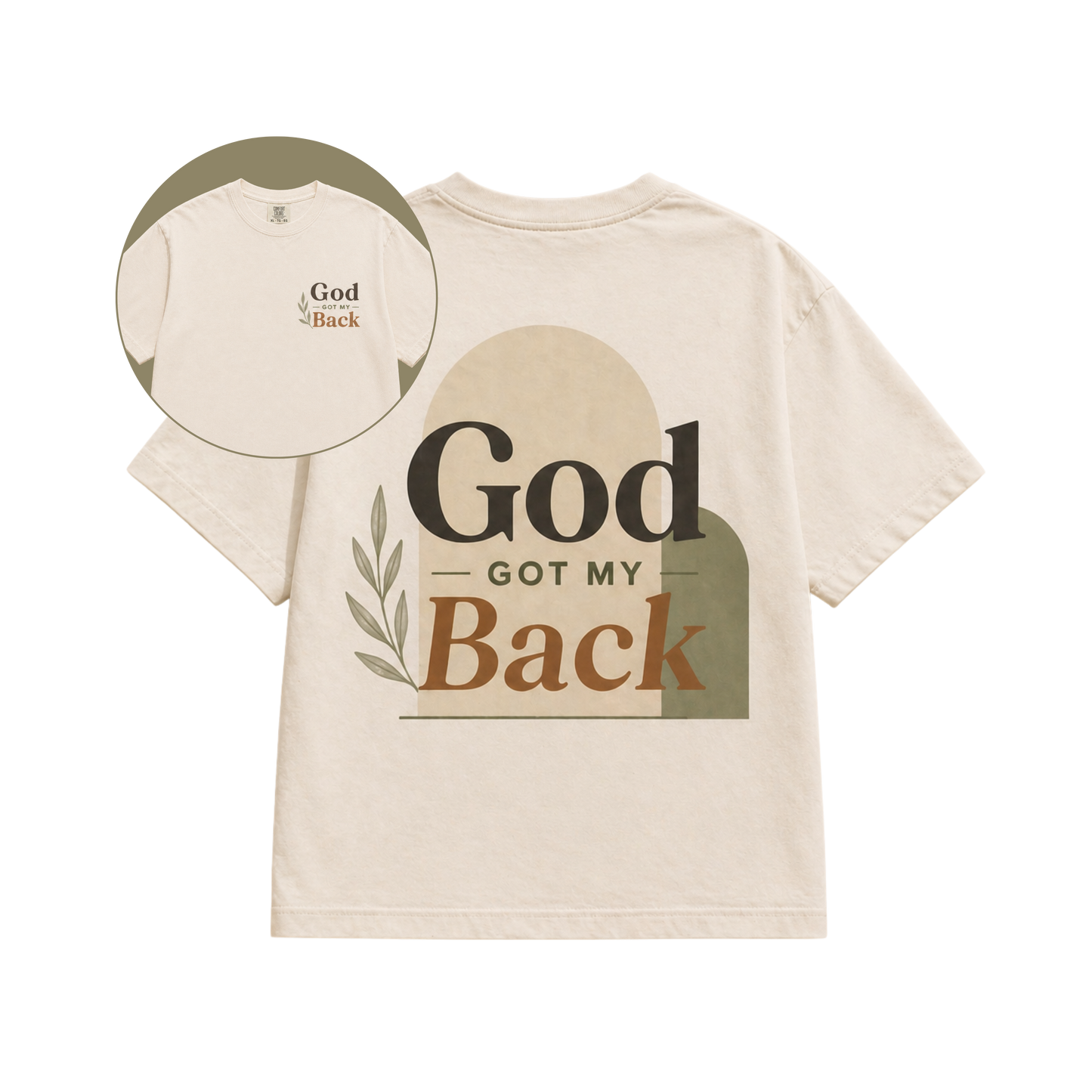 God Got My Back – Comfort Colors T-Shirt (Unisex Faith Shirt)