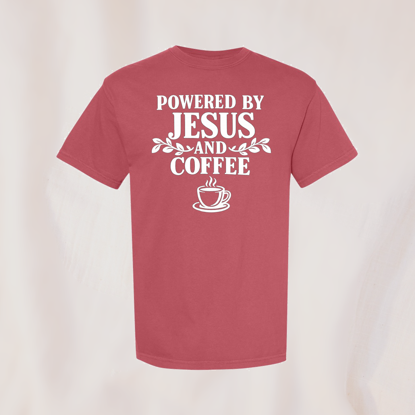 Powered by Jesus and Coffee (t-shirt)